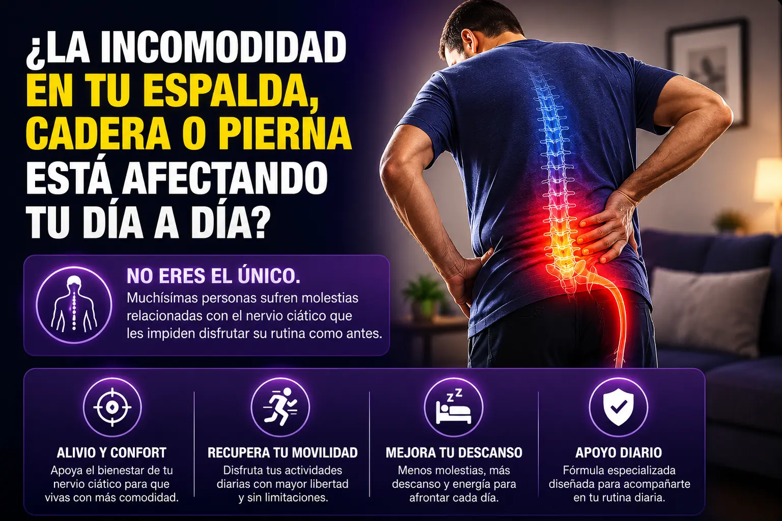 Relieve Sciatica 60 Cápsulas
